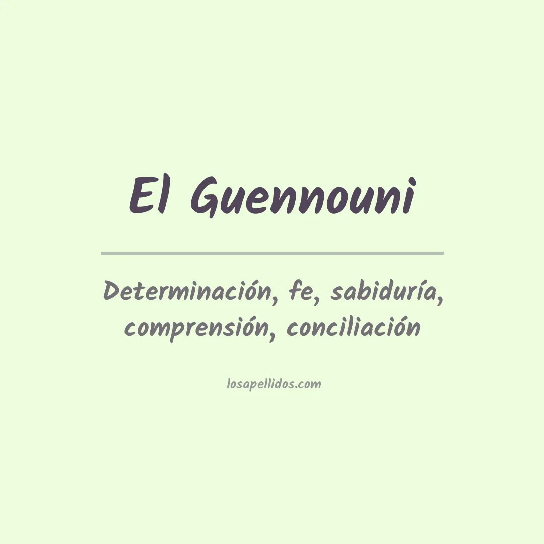 Apellido El guennouni