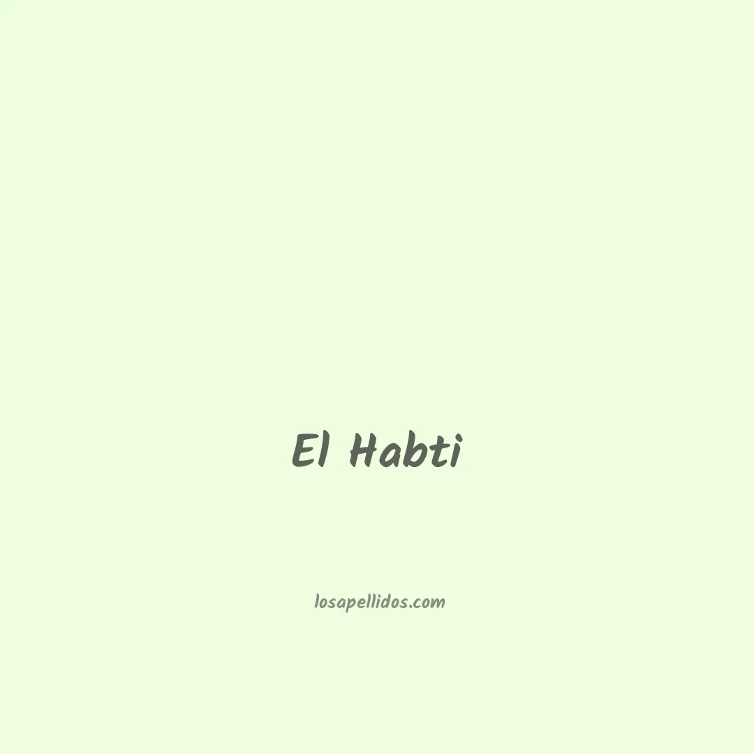 El habti en chino