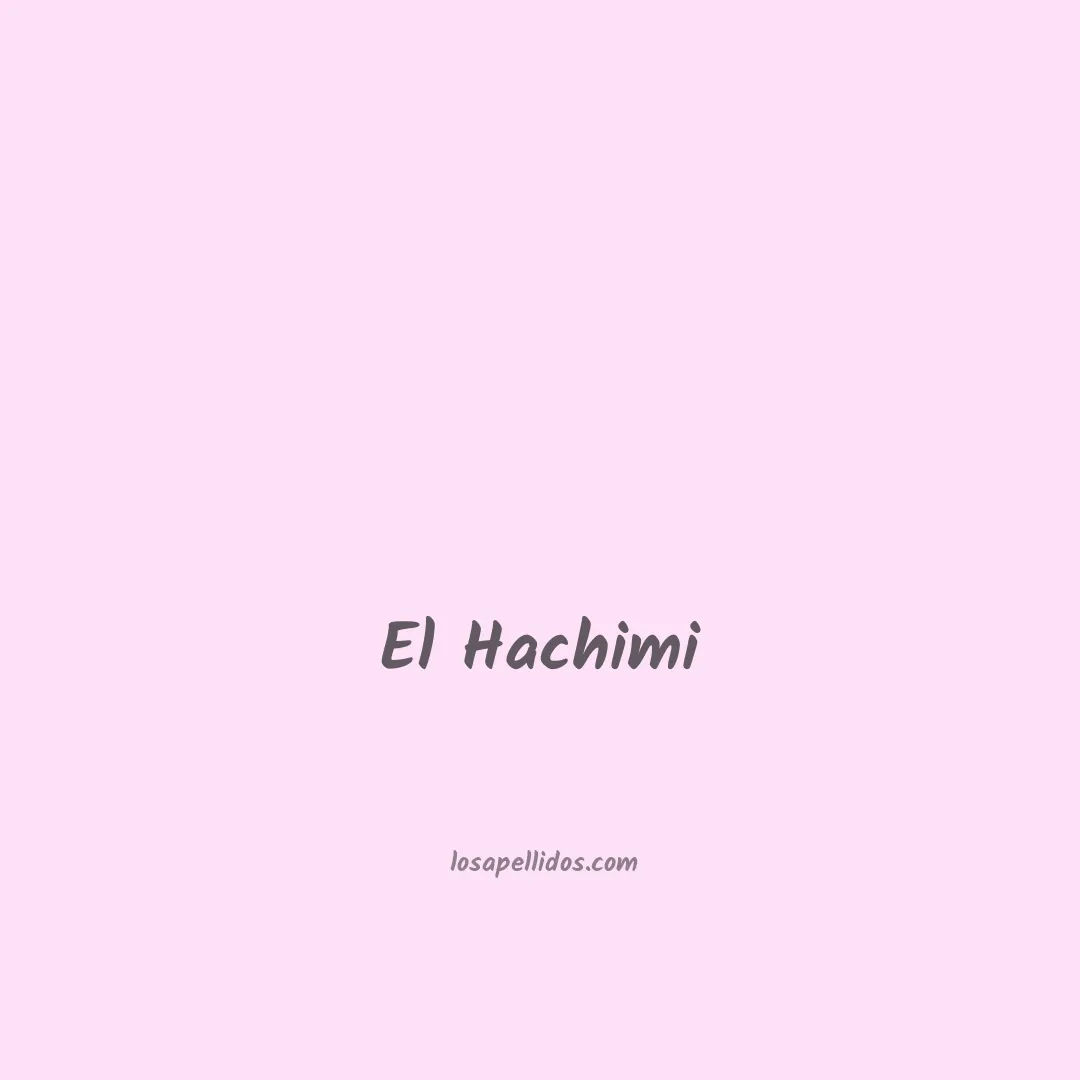 El hachimi en chino