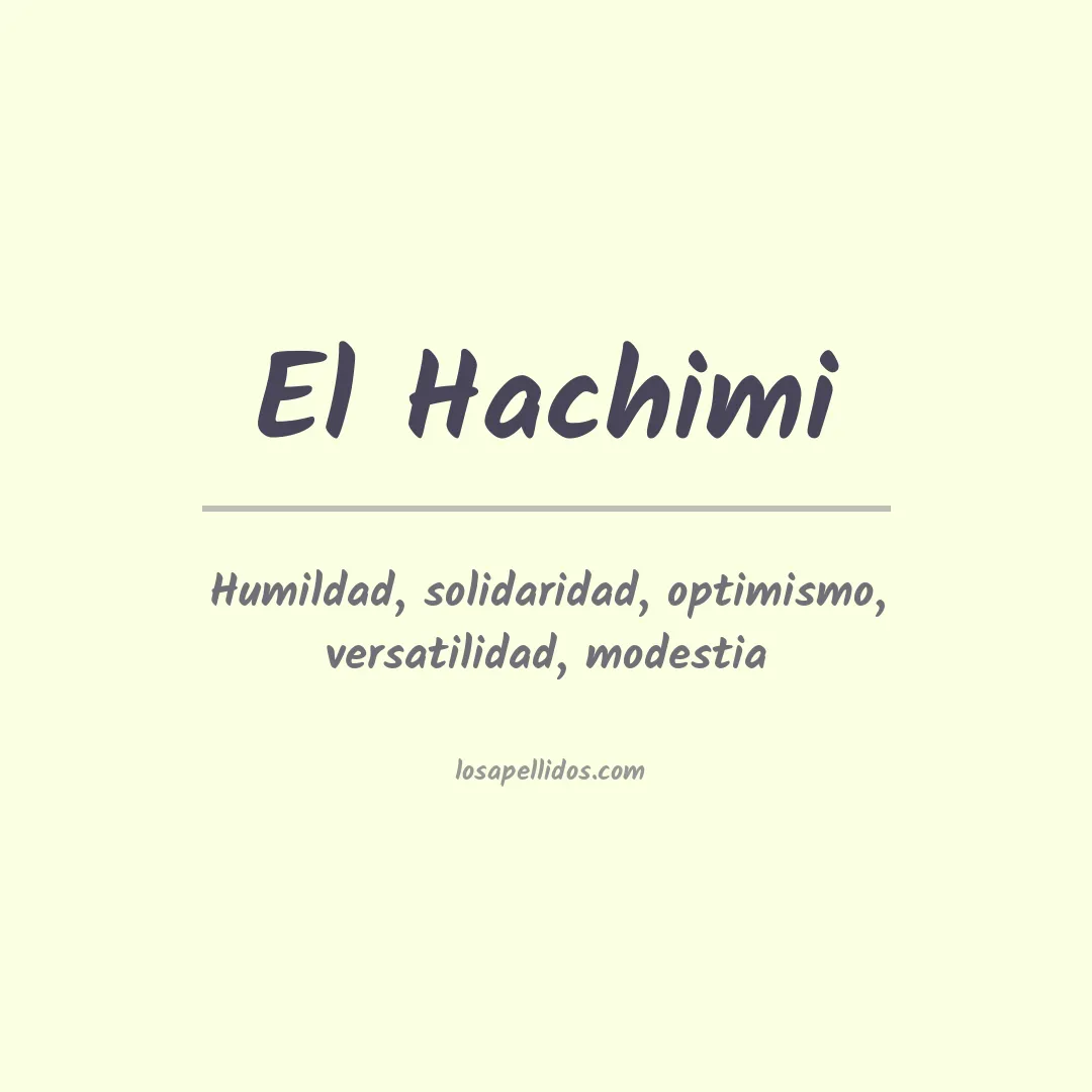 Apellido El hachimi
