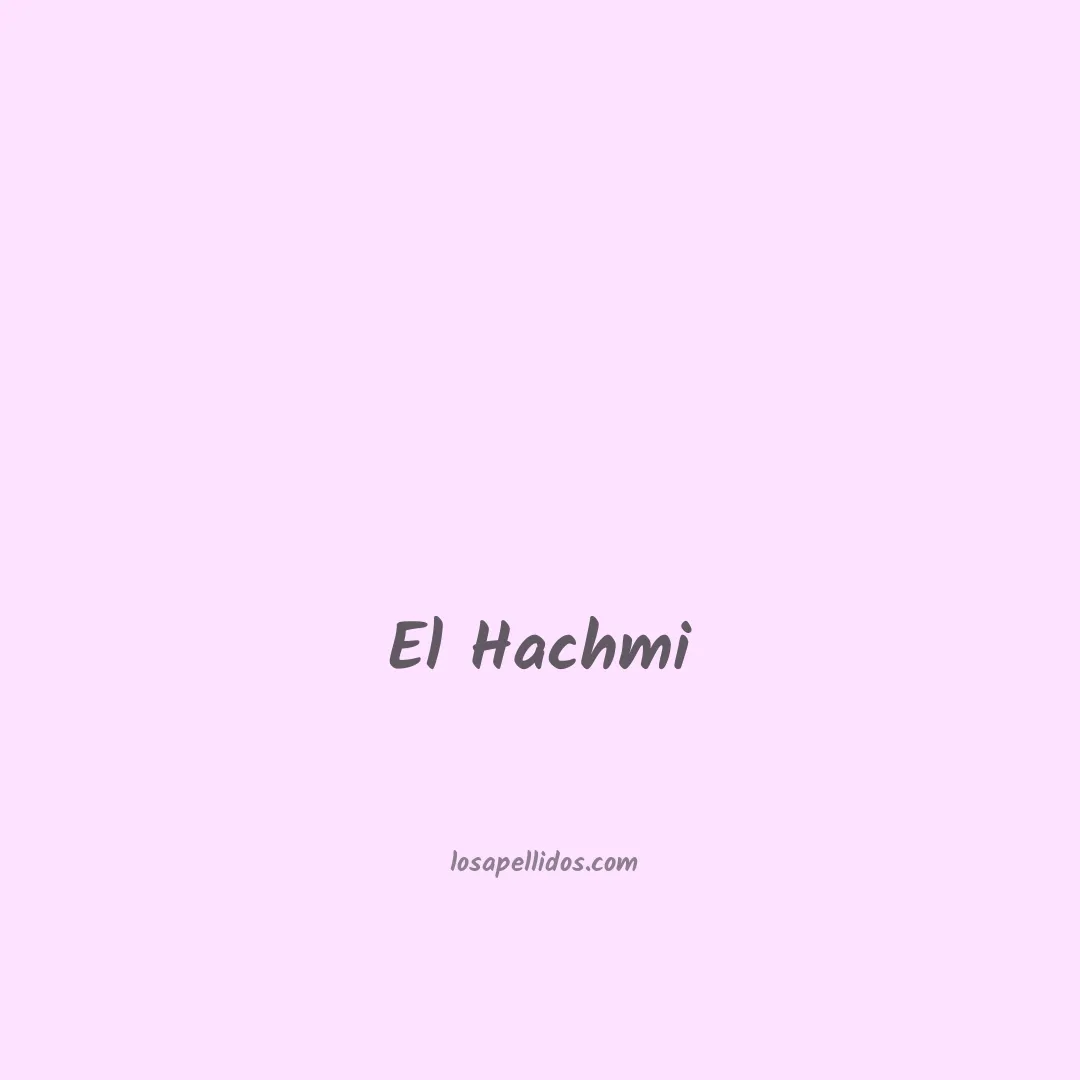 El hachmi en chino