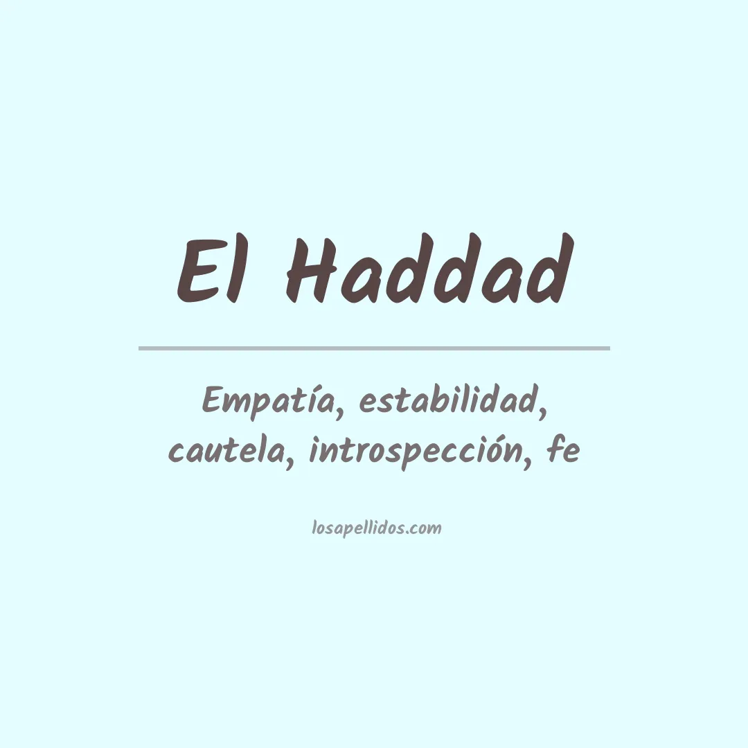 Apellido El haddad