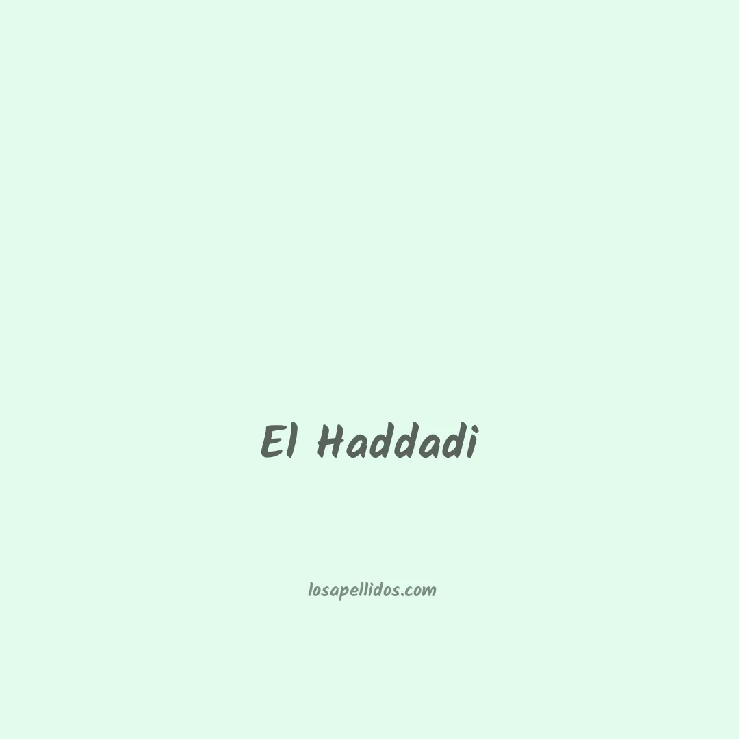 El haddadi en chino