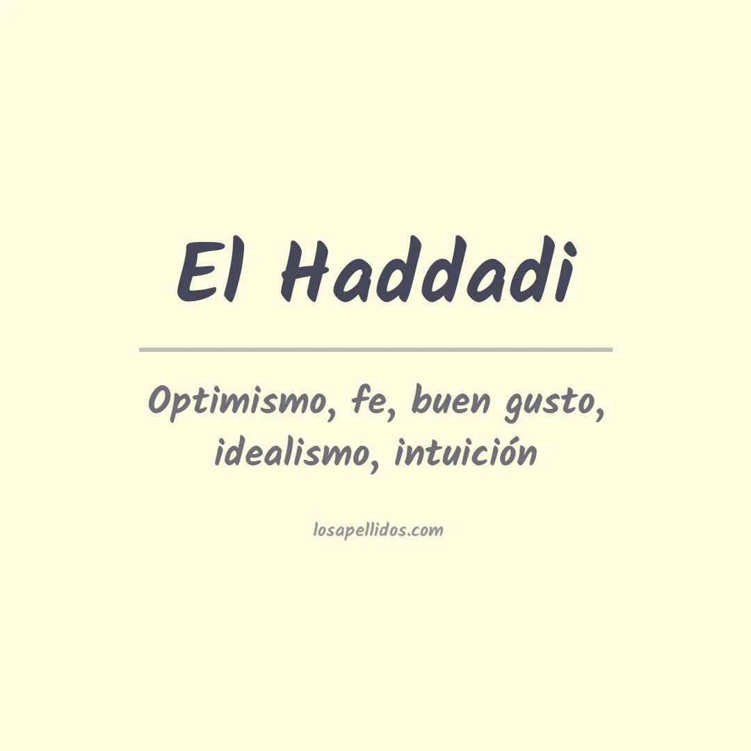 Apellido El haddadi