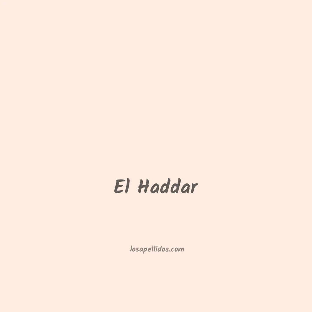 El haddar en chino