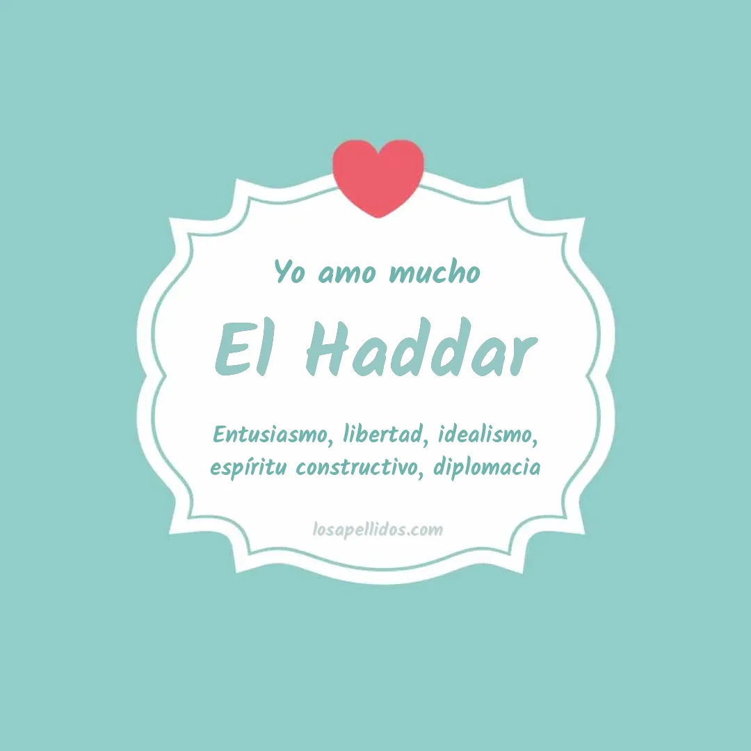 Yo amo mucho El haddar