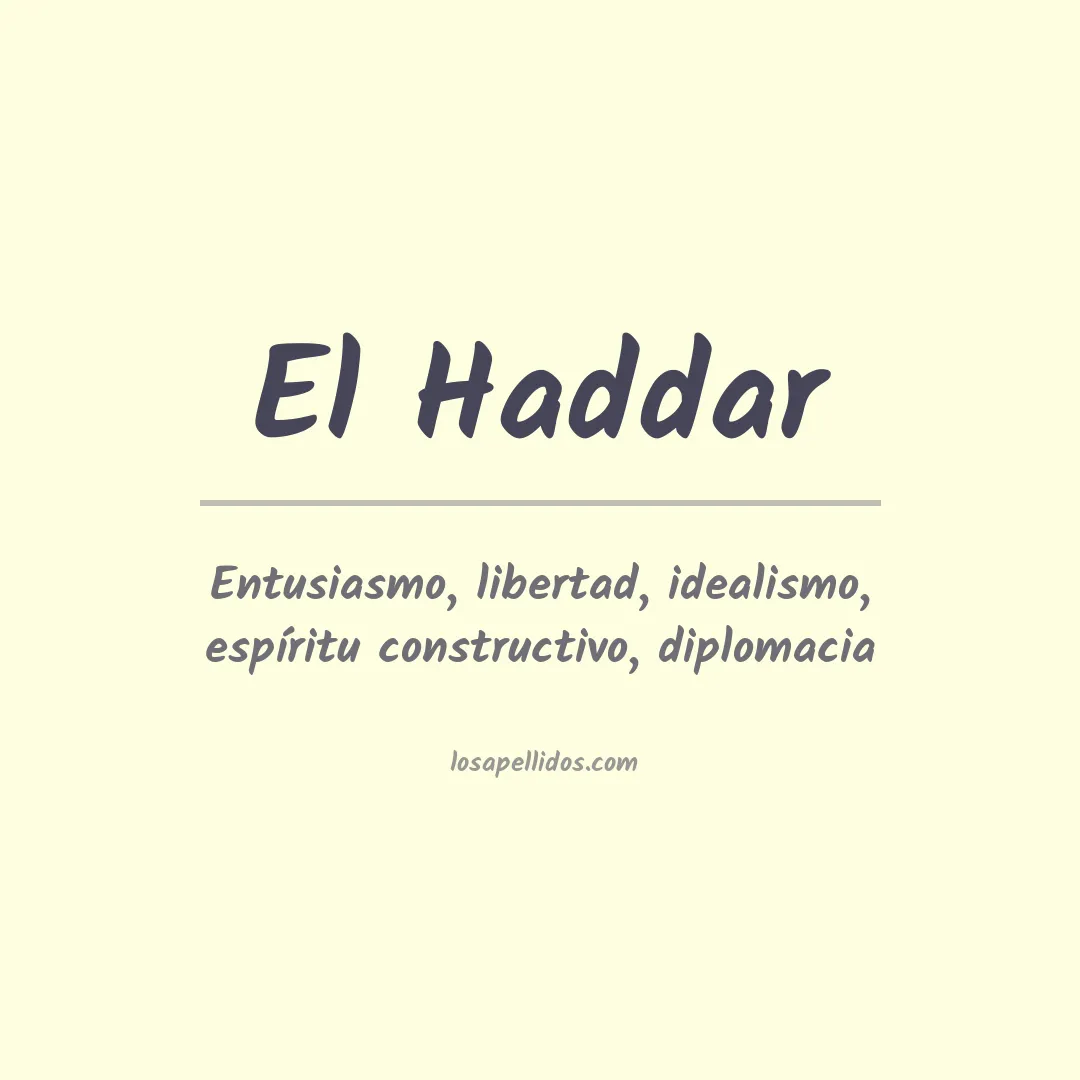 Apellido El haddar
