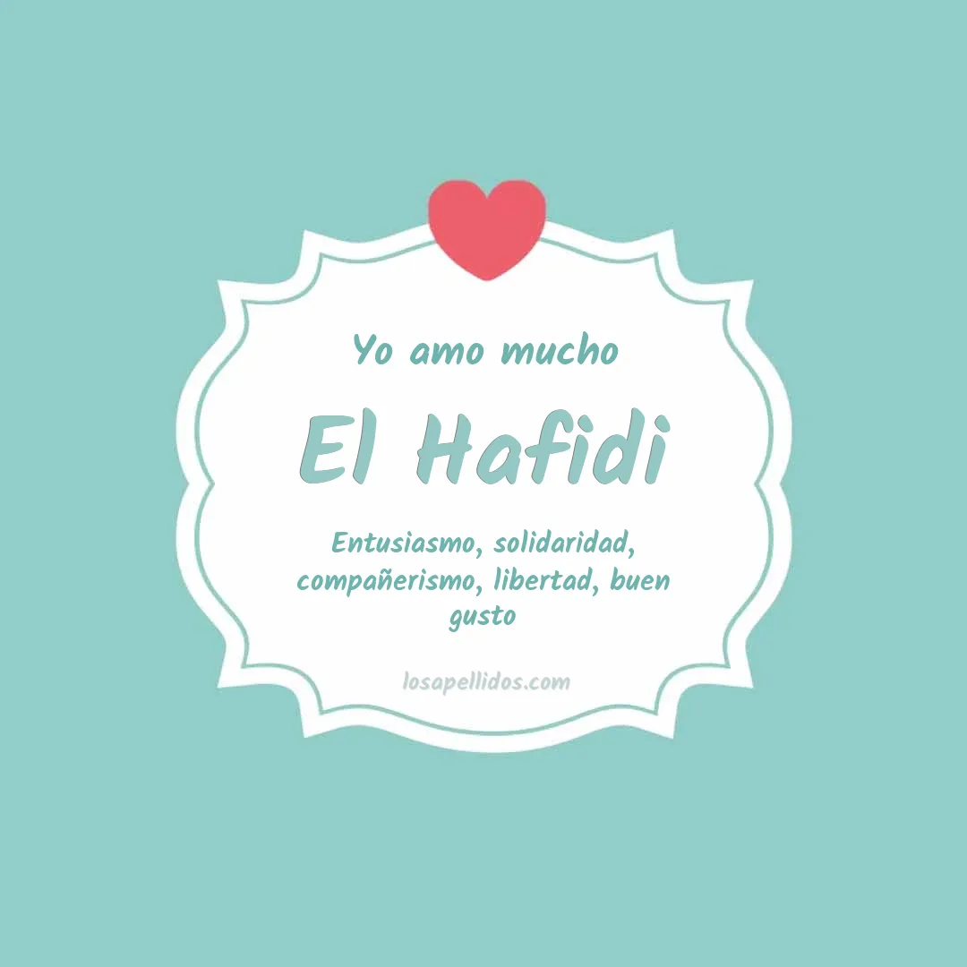 Yo amo mucho El hafidi