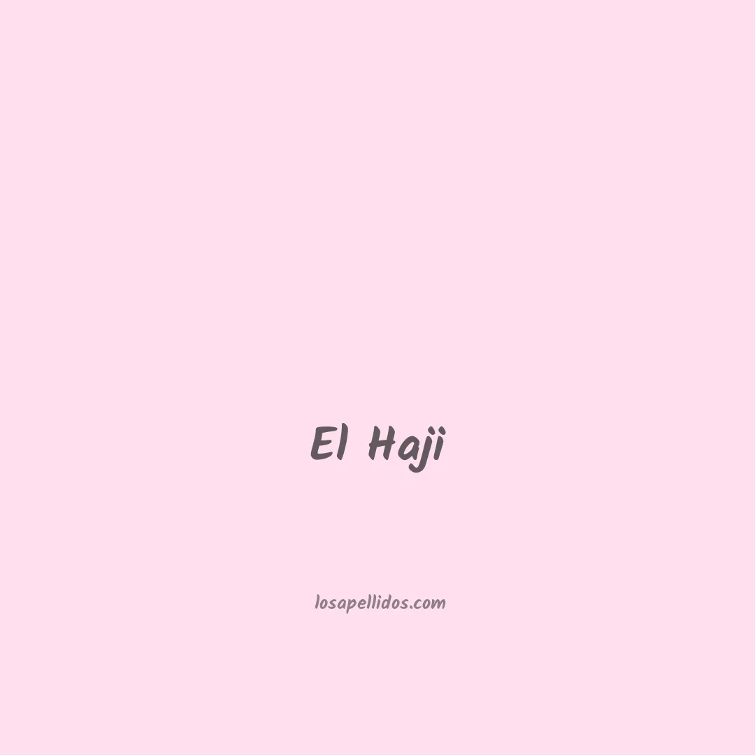 El haji en chino