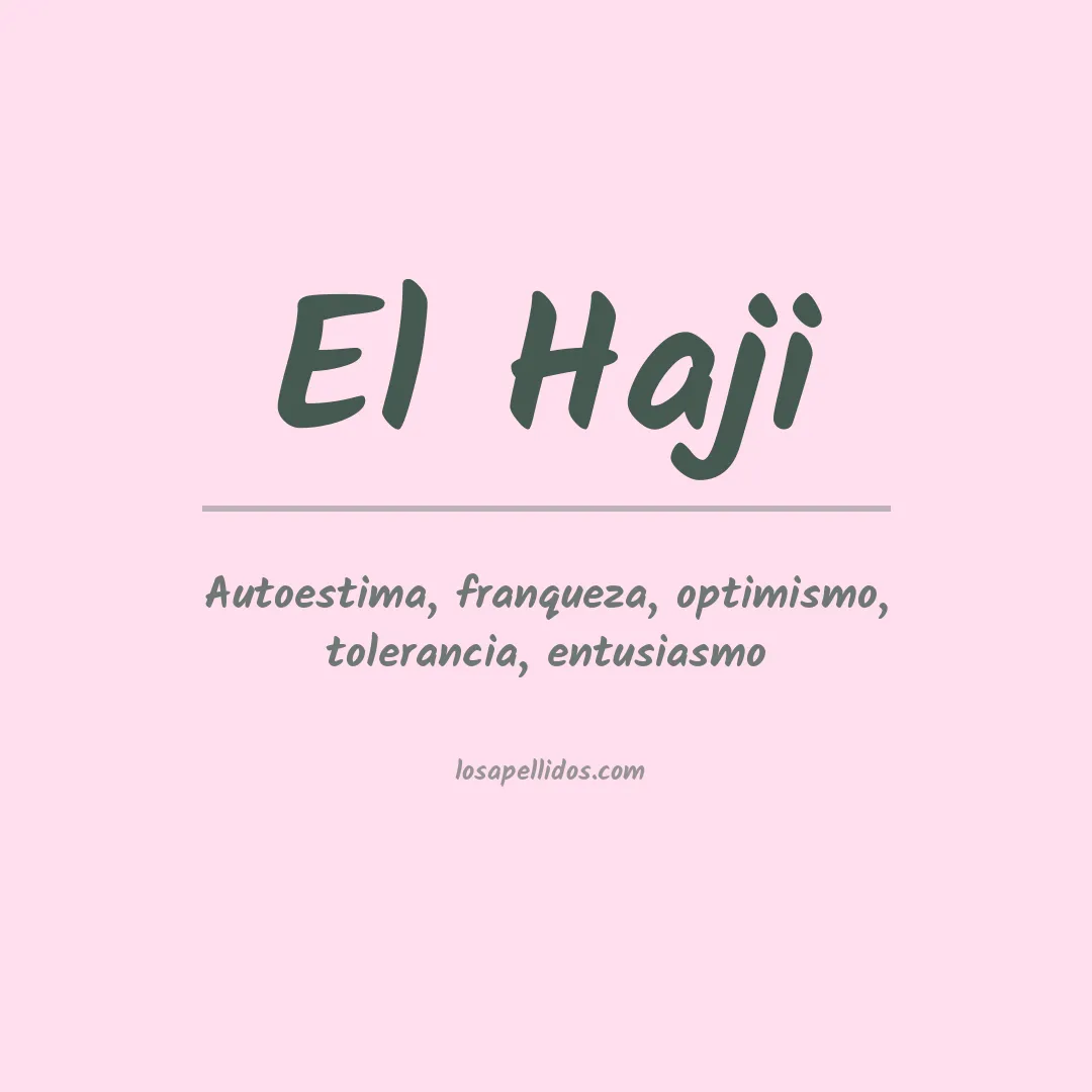 Apellido El haji