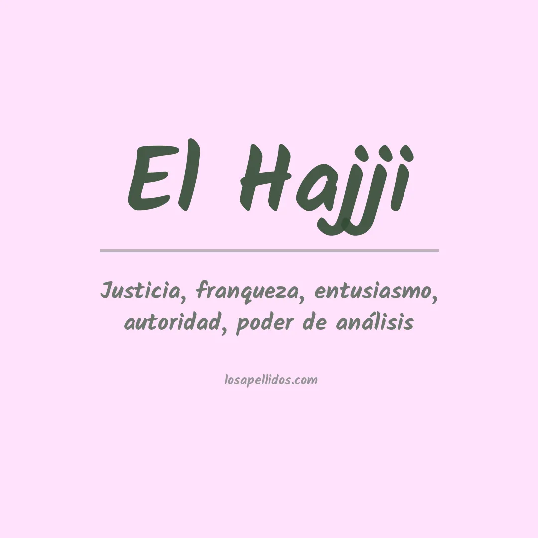 Apellido El hajji