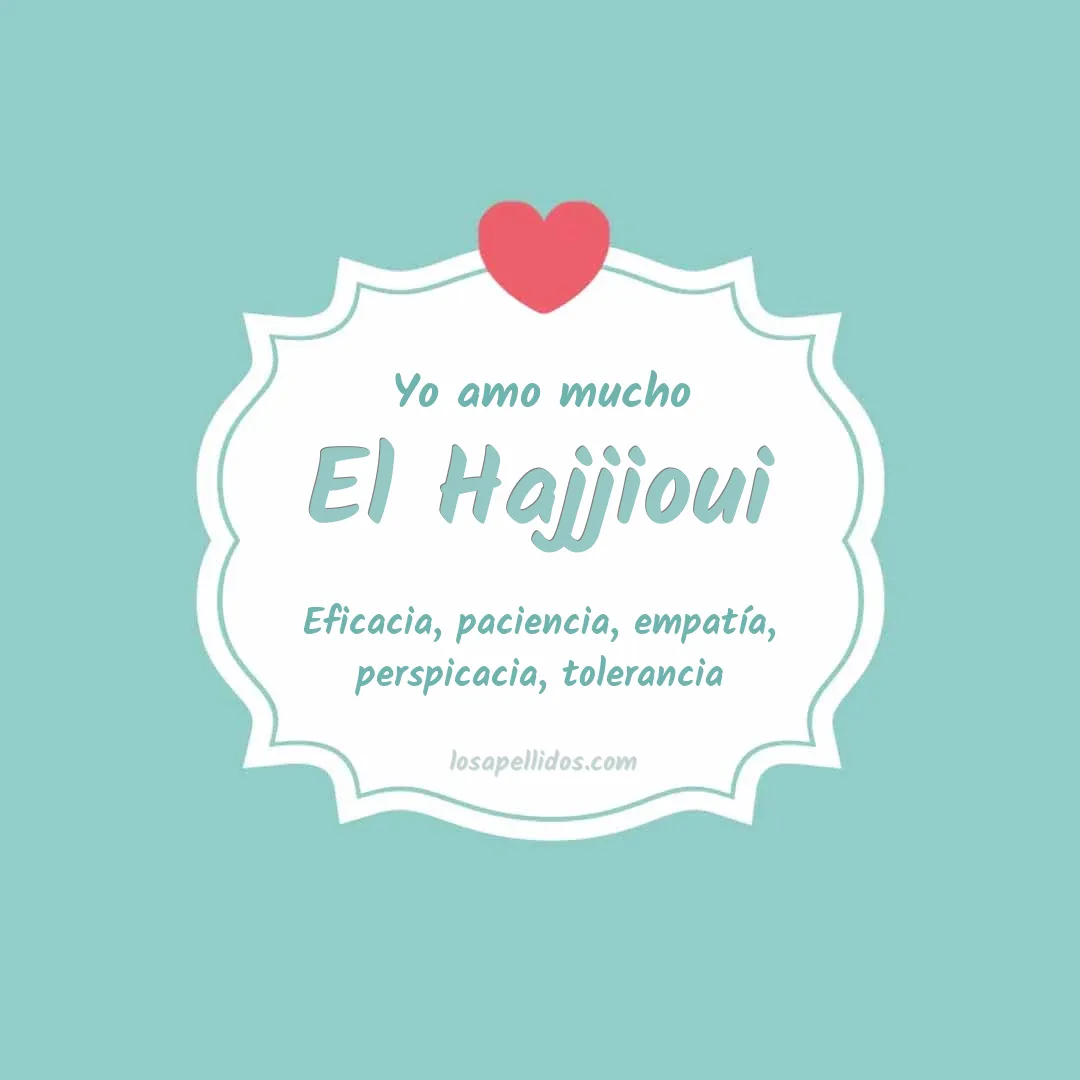 Yo amo mucho El hajjioui