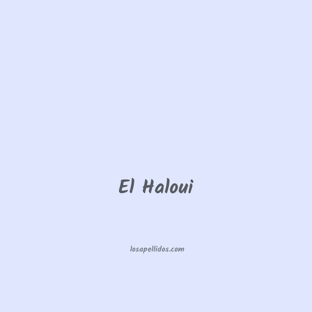 El haloui en chino