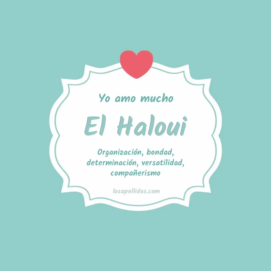 Yo amo mucho El haloui