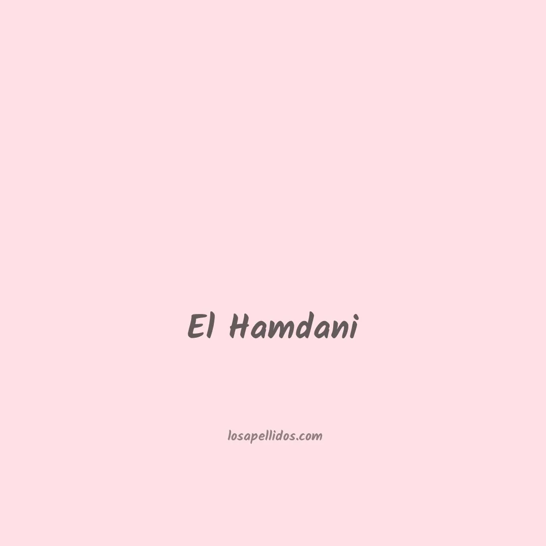 El hamdani en chino