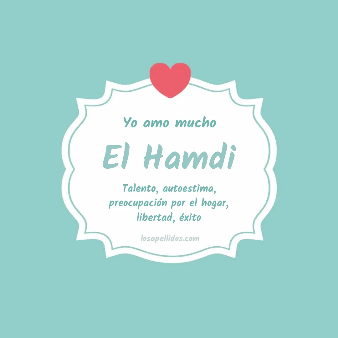 Yo amo mucho El hamdi