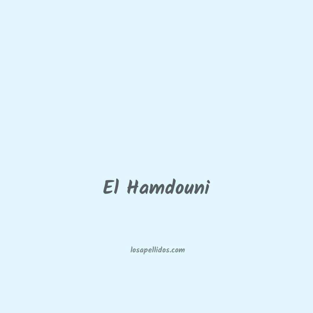 El hamdouni en chino