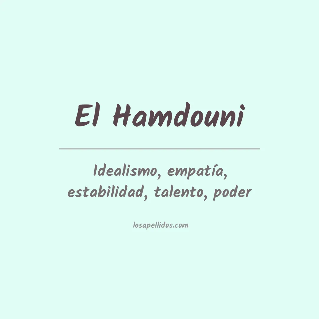 Apellido El hamdouni