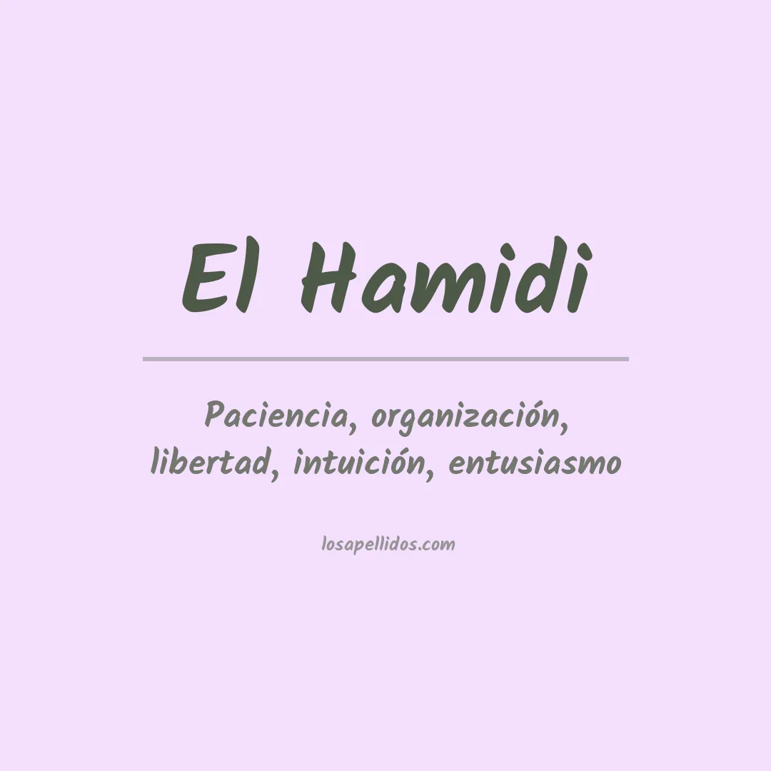 Apellido El hamidi