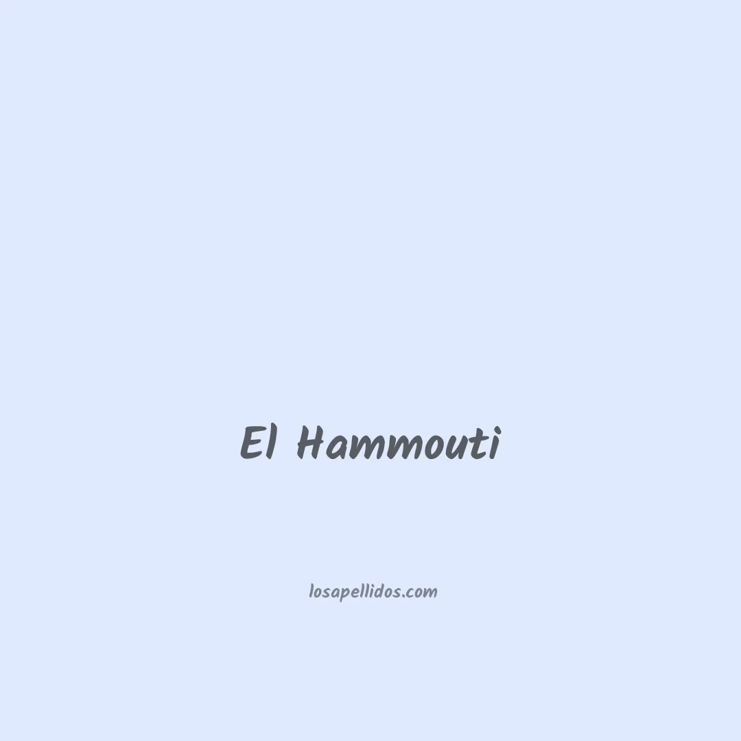 El hammouti en chino