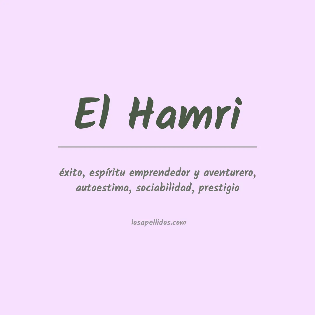 Apellido El hamri
