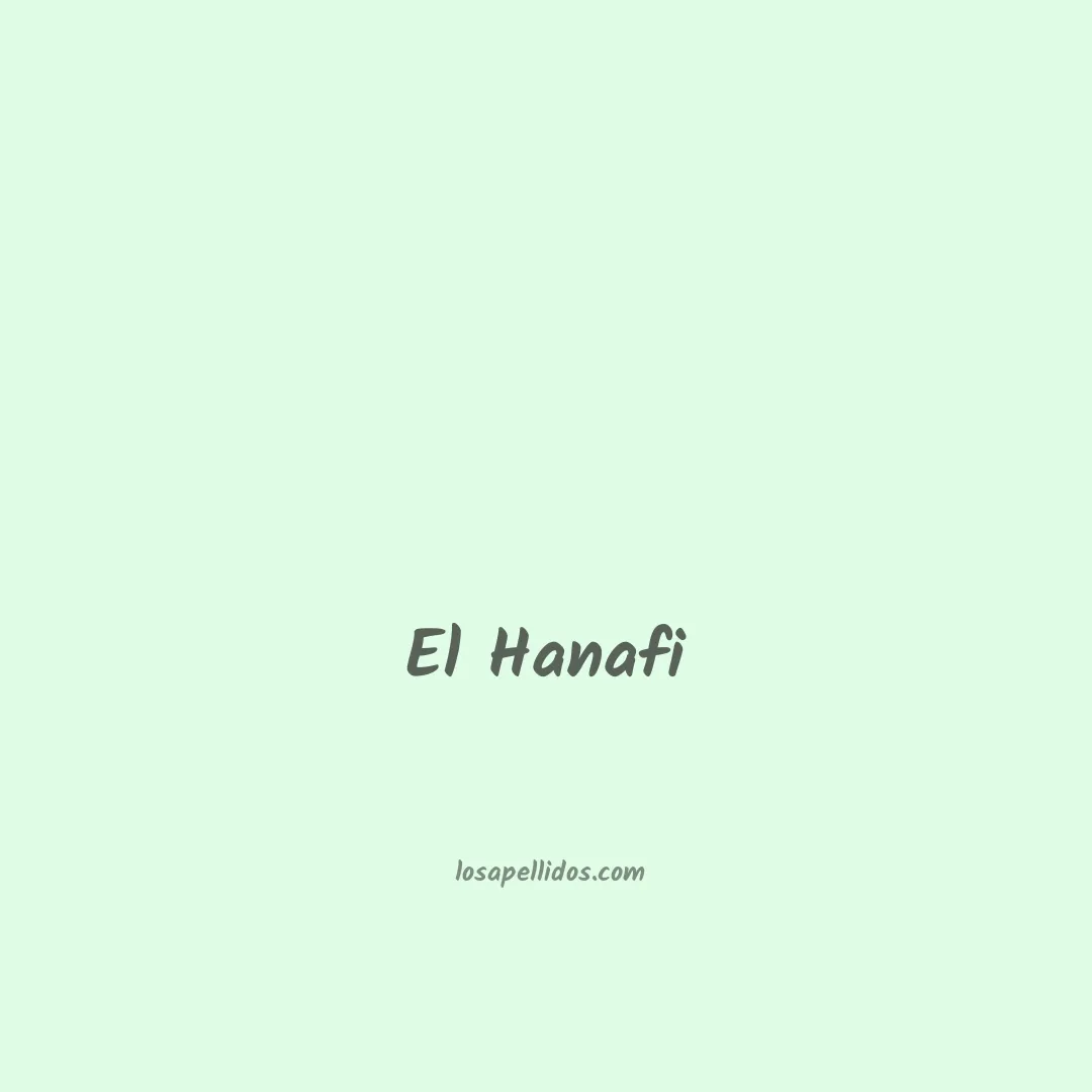El hanafi en chino