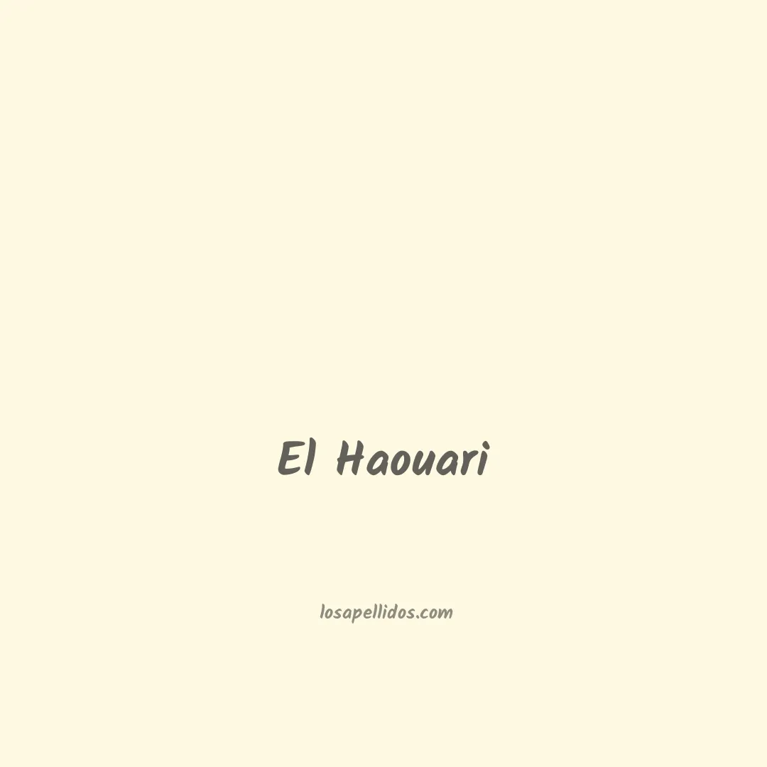 El haouari en chino