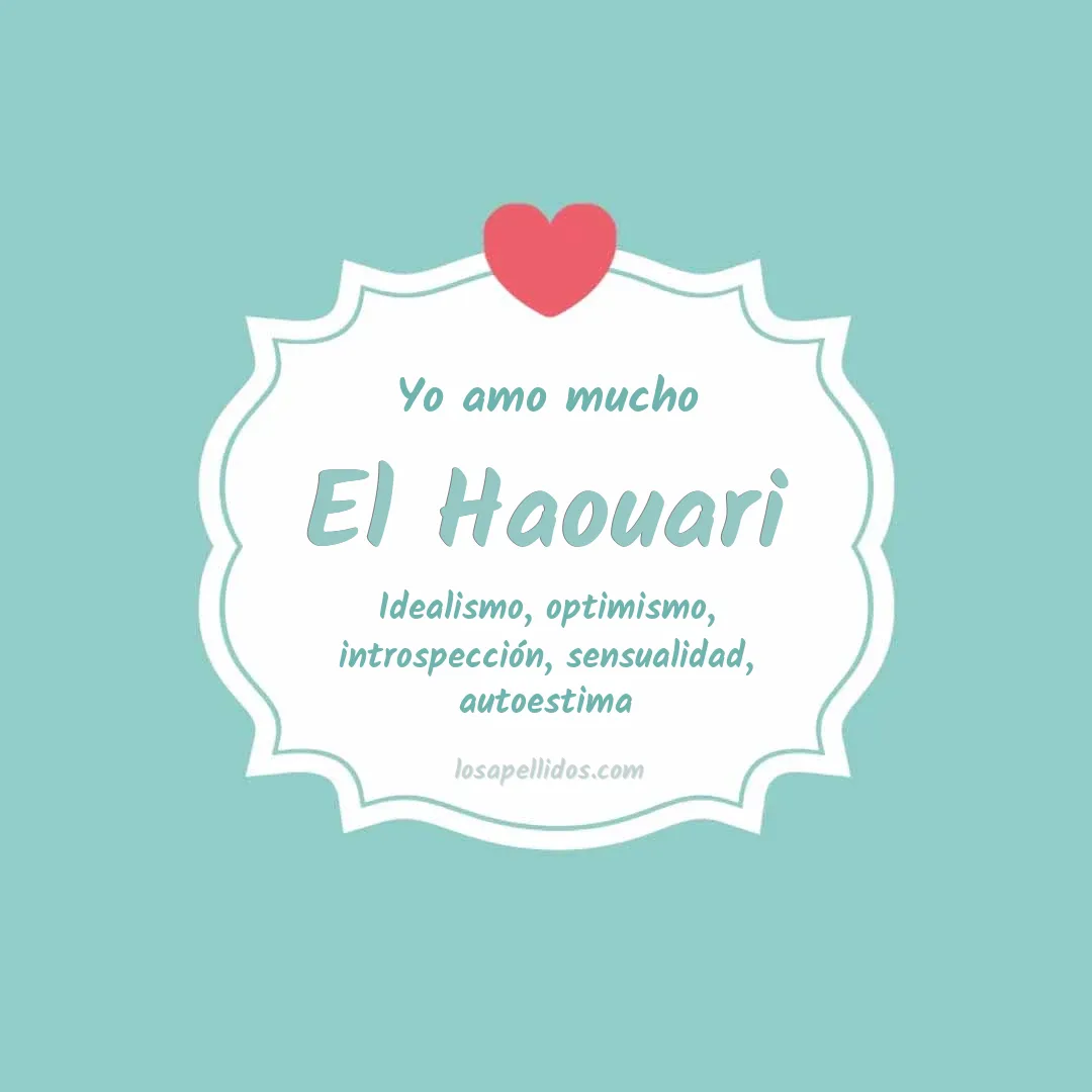 Yo amo mucho El haouari