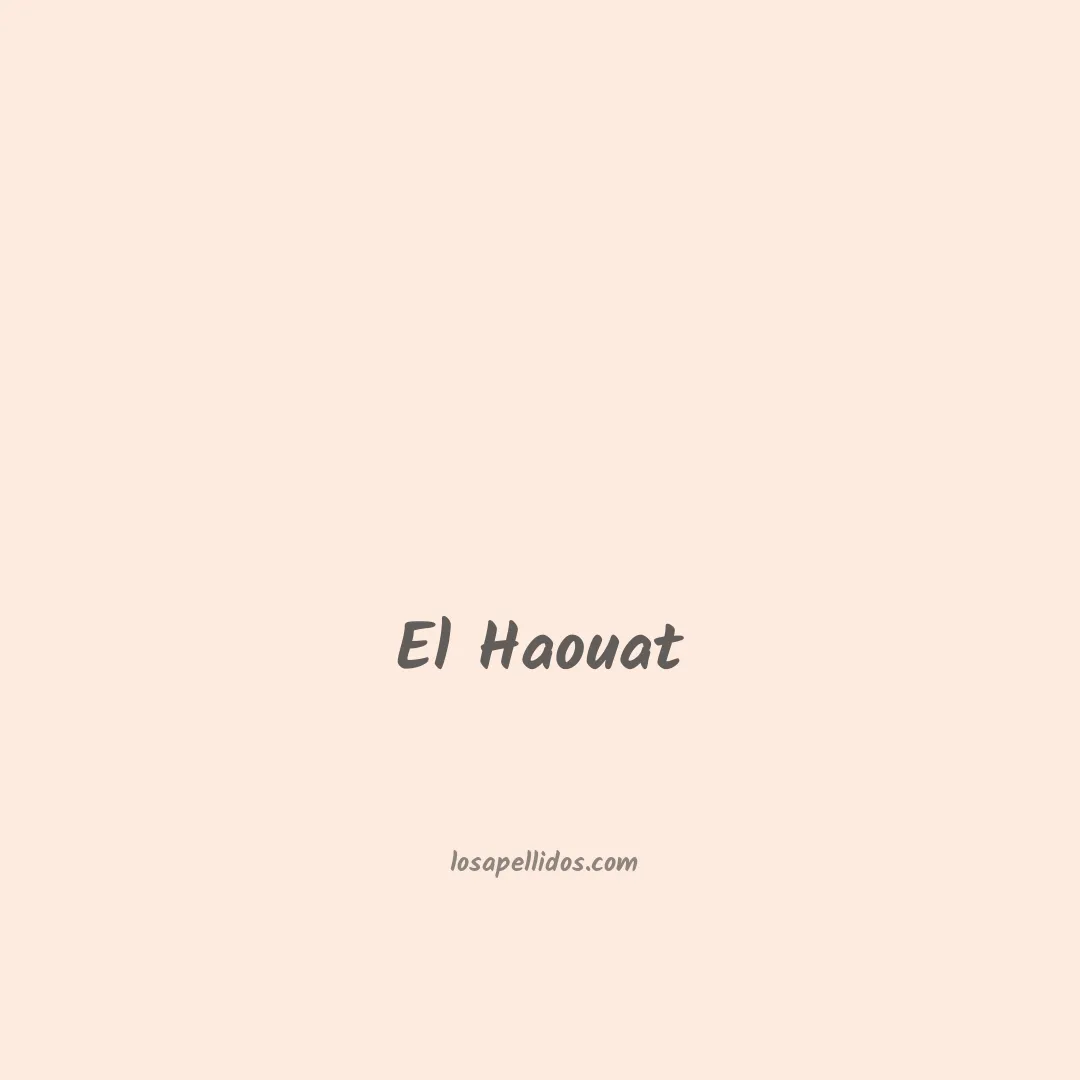 El haouat en chino