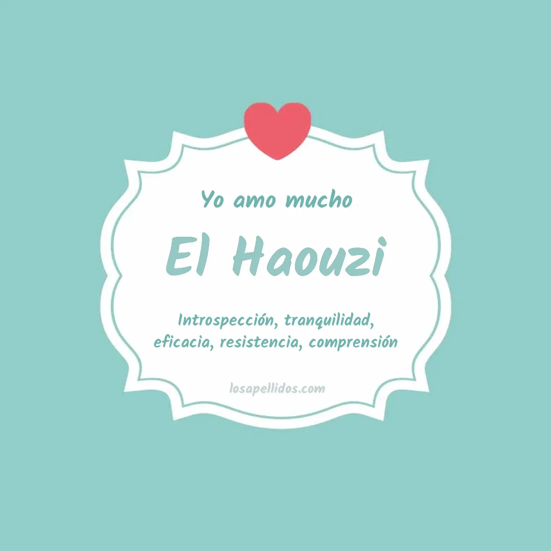 Yo amo mucho El haouzi