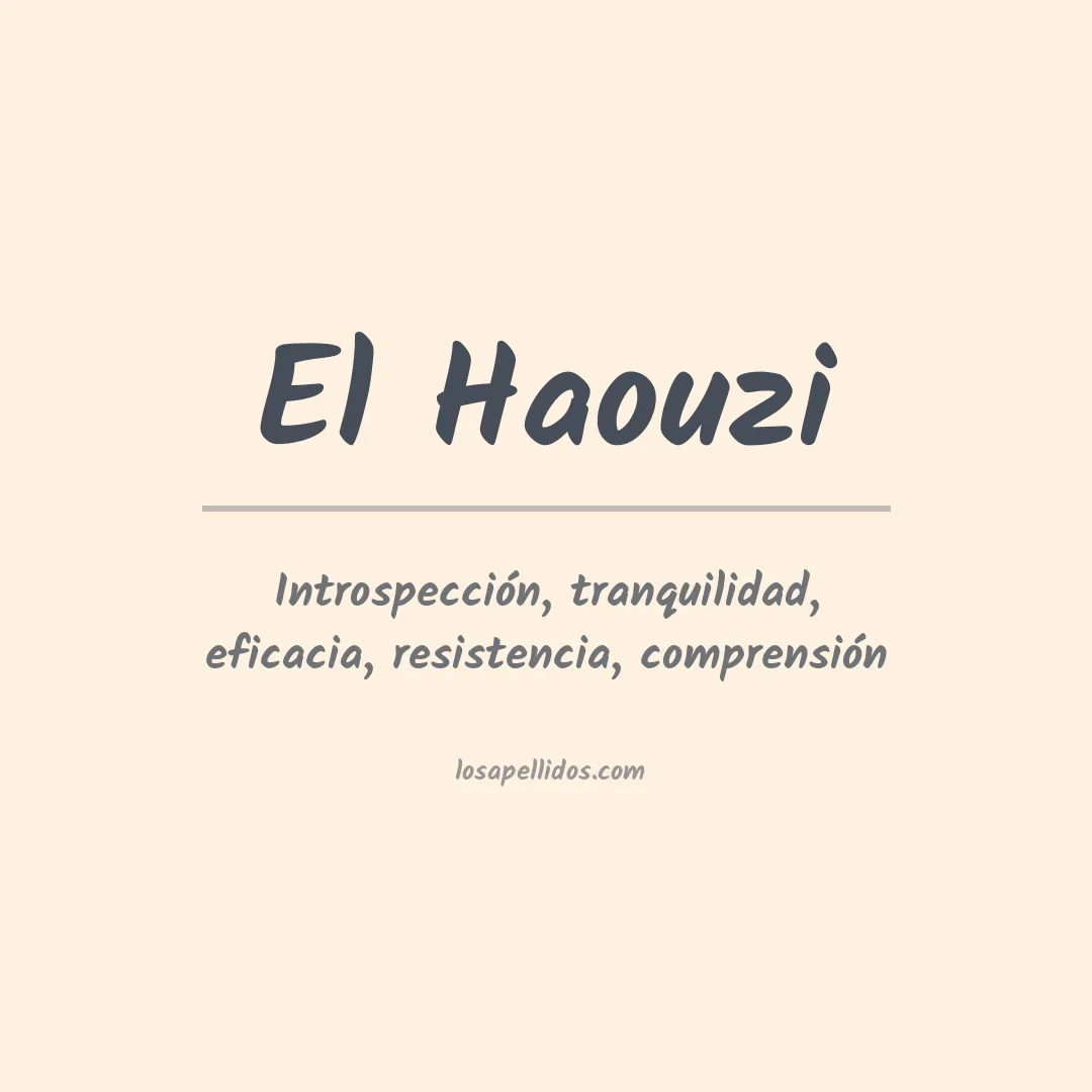 Apellido El haouzi