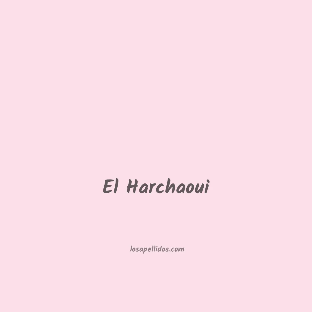 El harchaoui en chino