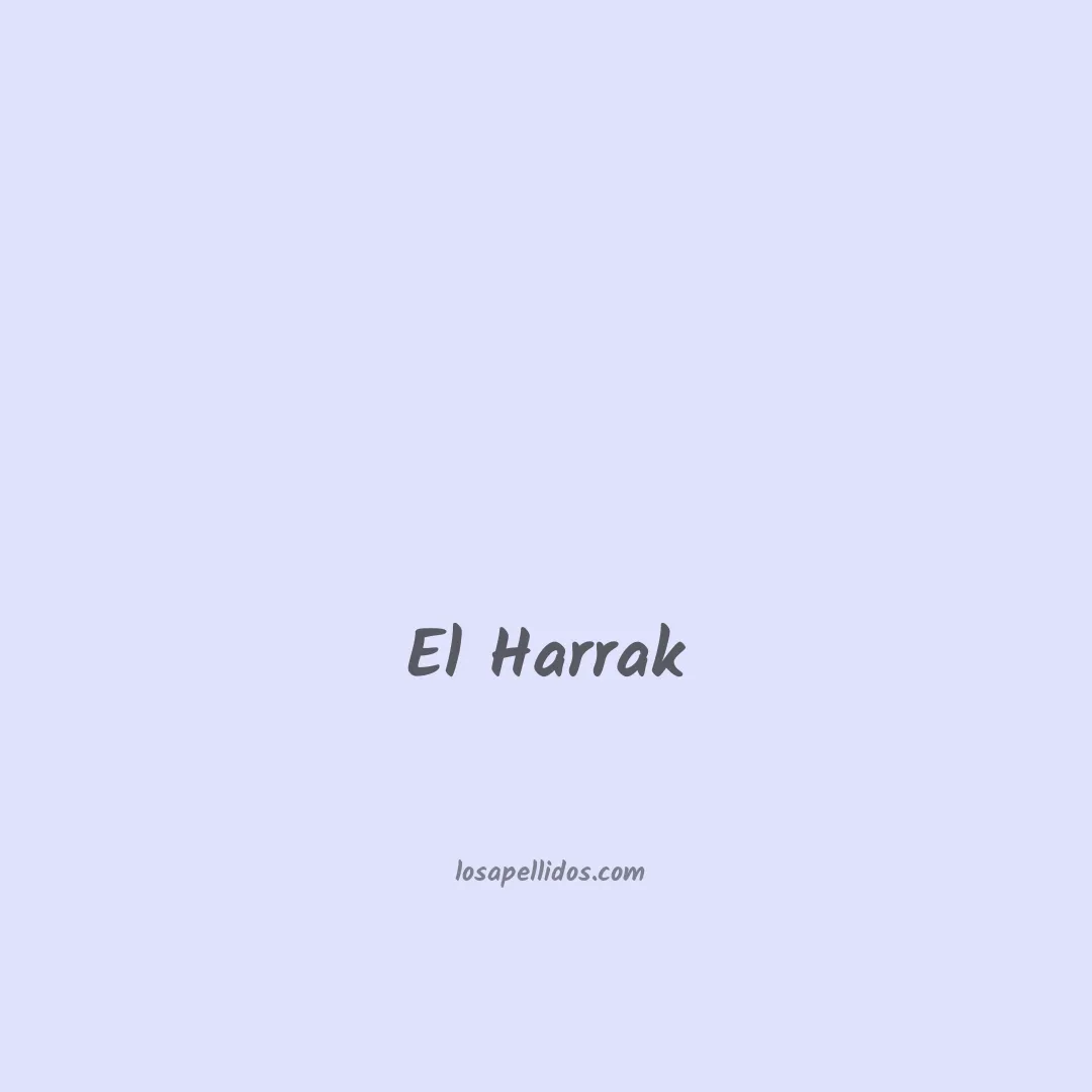 El harrak en chino