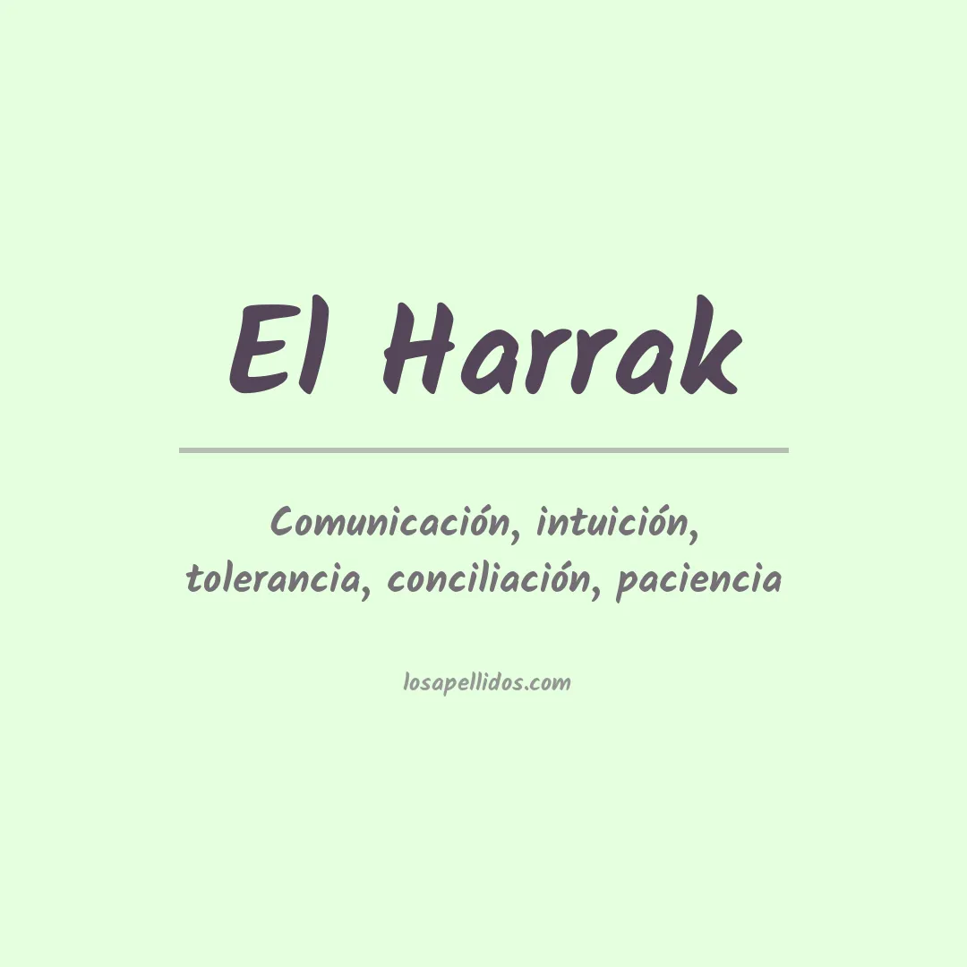 Apellido El harrak