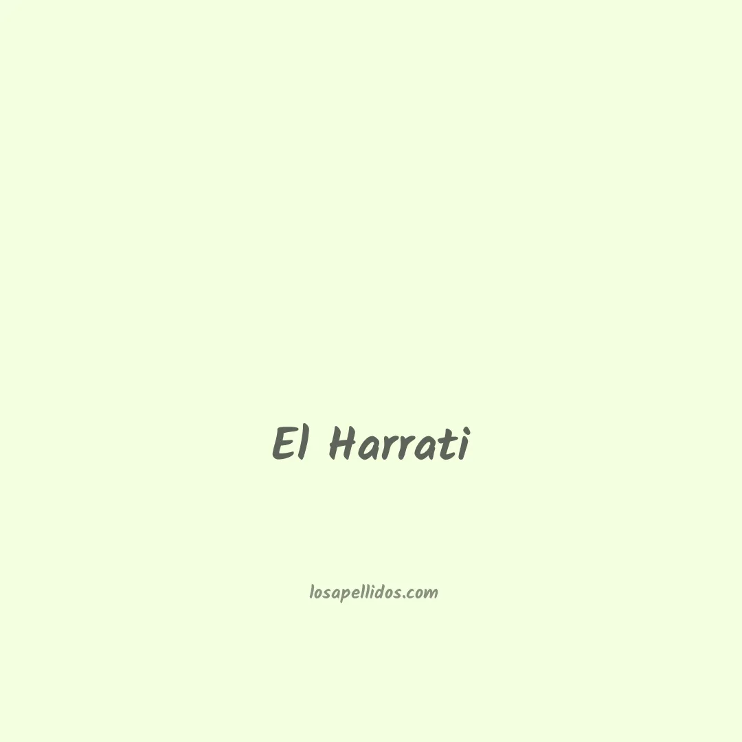 El harrati en chino