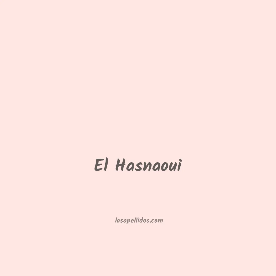 El hasnaoui en chino