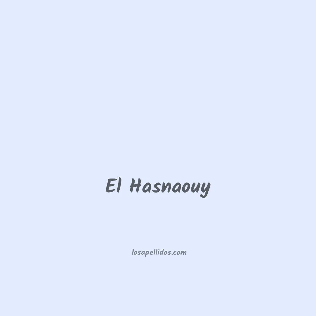 El hasnaouy en chino