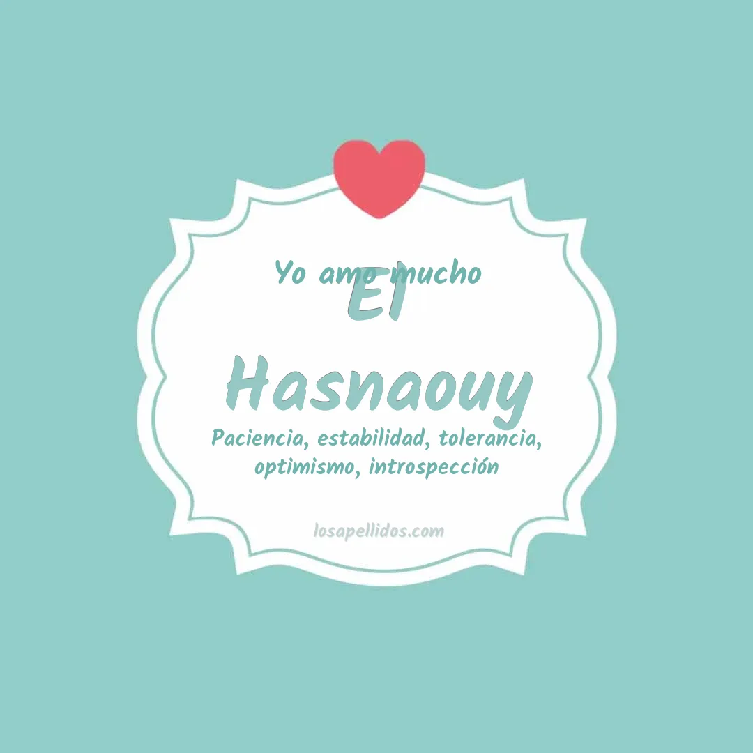 Yo amo mucho El hasnaouy