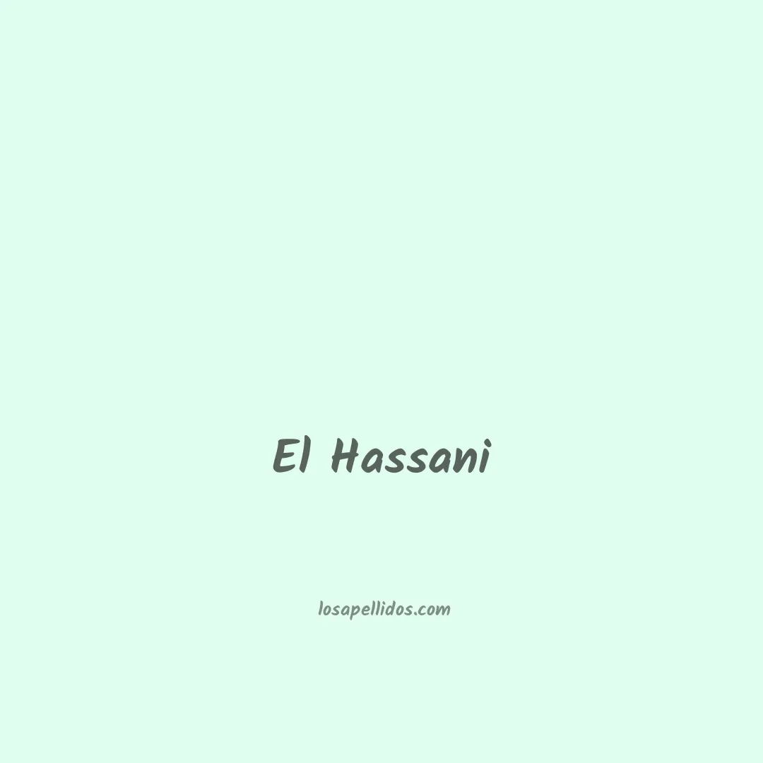 El hassani en chino