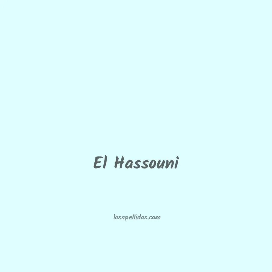 El hassouni en chino