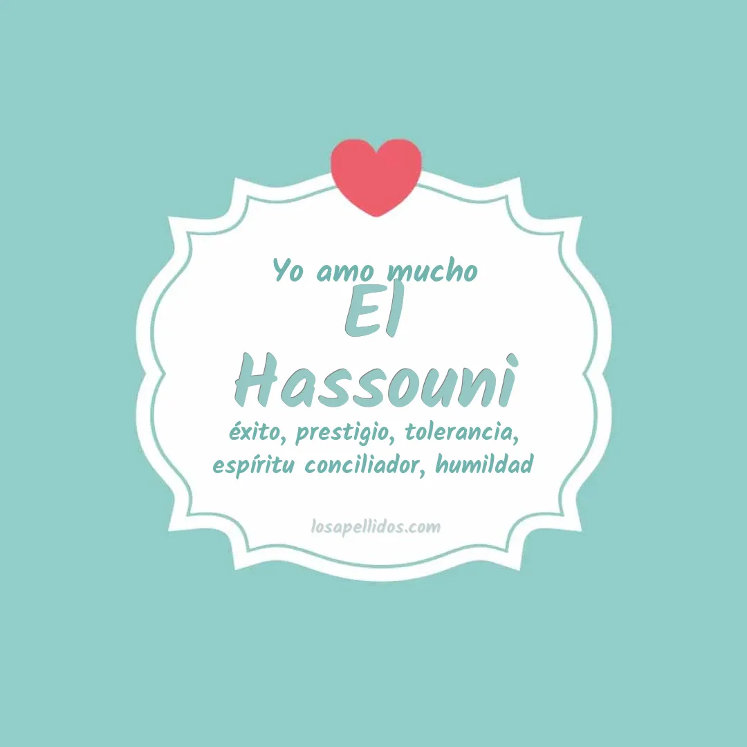 Yo amo mucho El hassouni