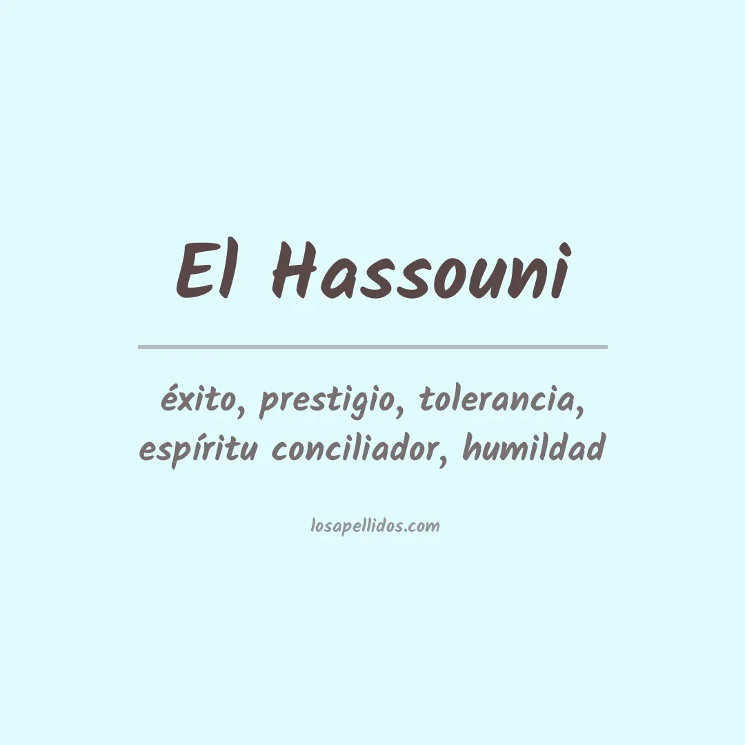 Apellido El hassouni
