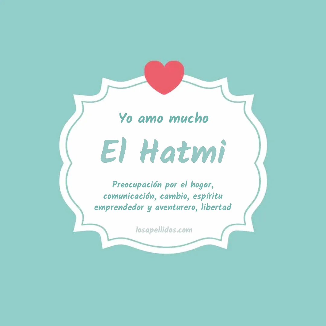 Yo amo mucho El hatmi