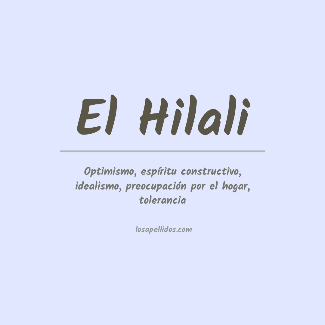 Apellido El hilali