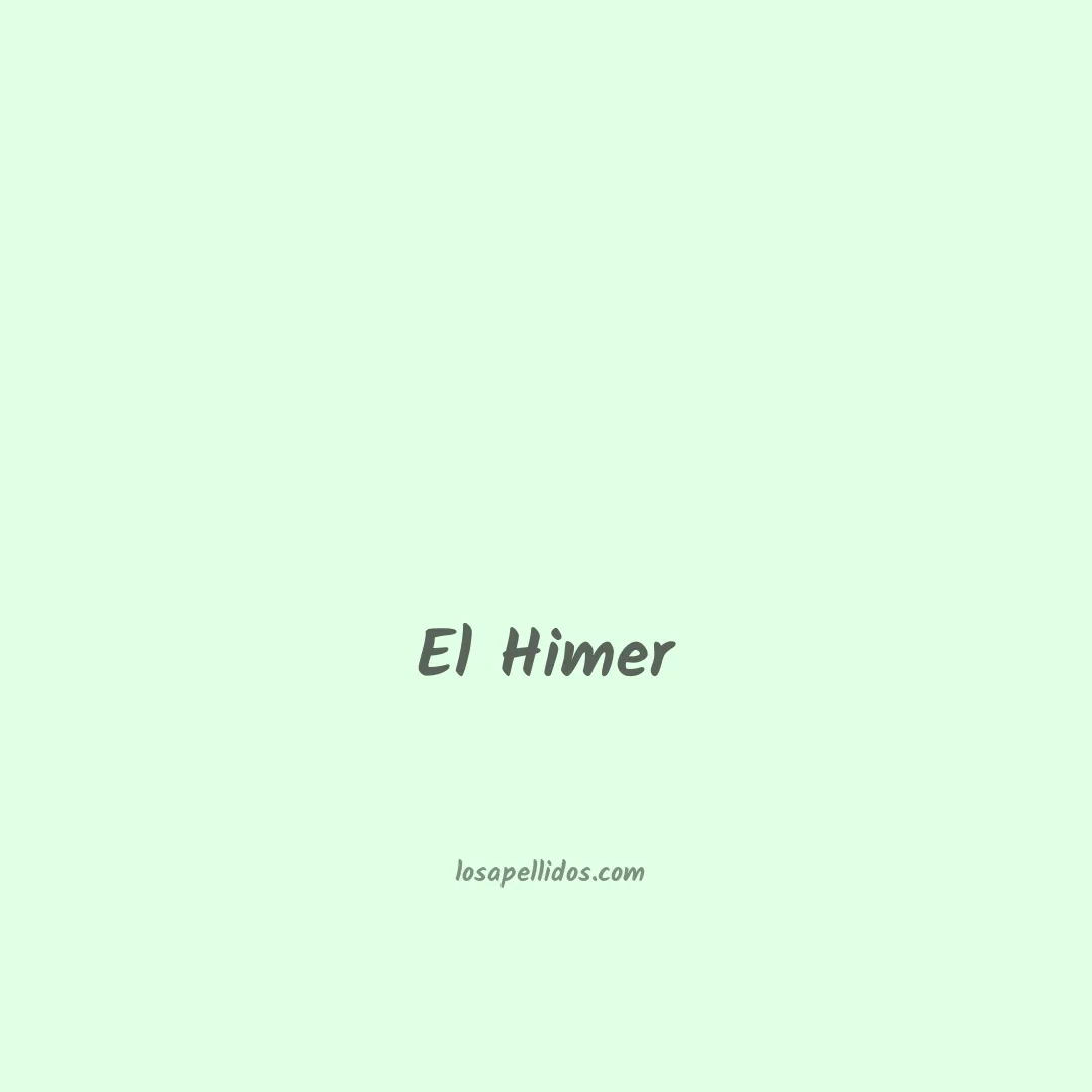 El himer en chino