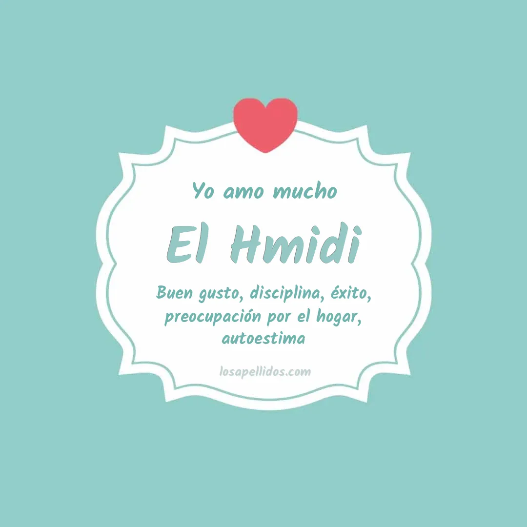 Yo amo mucho El hmidi