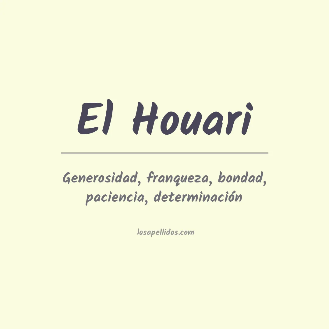 Apellido El houari