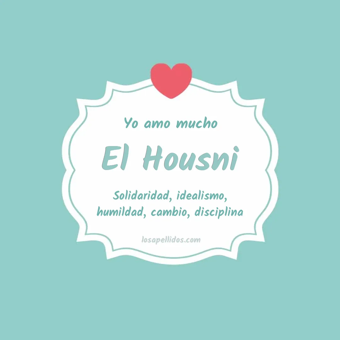 Yo amo mucho El housni