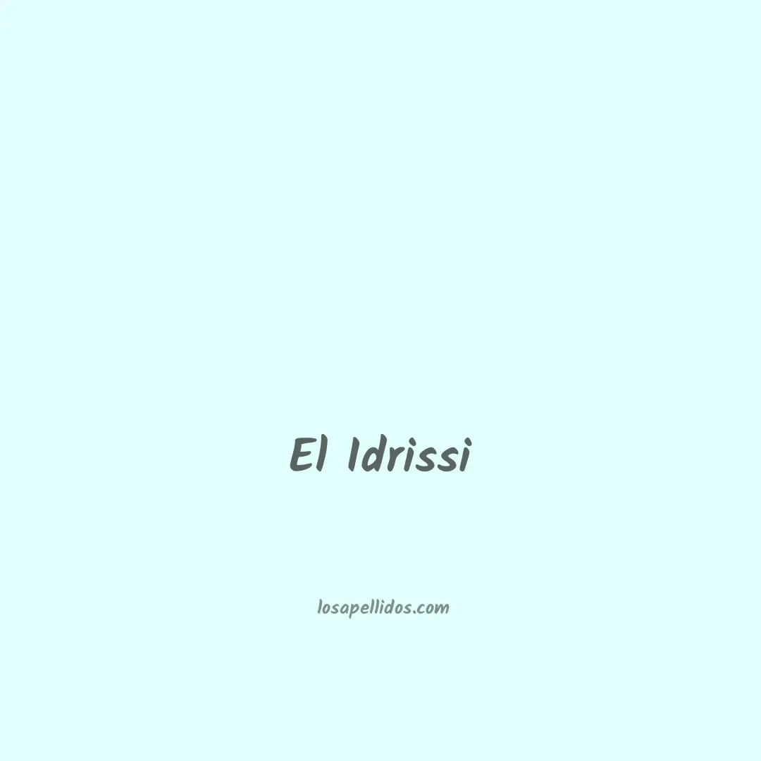 El idrissi en chino