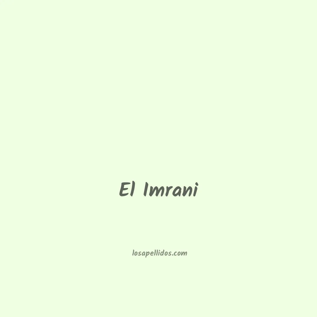 El imrani en chino